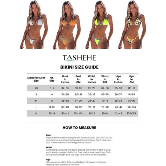 Women's Ribbed Bikini Sets Thong Bikini Swimsuit Micro String Brazilian Biquini - Picture 7 of 7